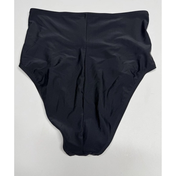 Kona Sol Women's High Coverage,High Waist Bikini Bottom Black. Size M - Picture 7 of 7